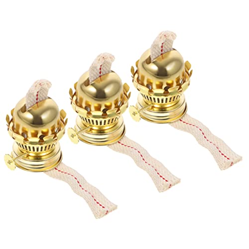 HEALEEP 3 Sätze Ersatzbrenner für Öllampe Kerosinlampe mit Einstellbarem und Docht für Innenräume und Antike Lampen Zubehör für Petroleumöfen von HEALEEP