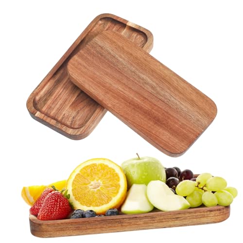 HEALEEP 3 Stück Holz Serviertablett Teiliges Rustikales Holztablett Dekorative Servierplatte für Obst Brot und Snacks Einzigartiges Design für Küche und Esszimmer HEALEEP 3 Stück Holz Serviertablett Teiliges Rustikales Holztablett Dekorative Servierplatte für Obst Brot und Snacks Einzigartiges Design für Küche und Esszimmer von HEALEEP
