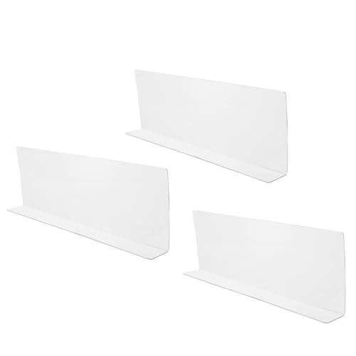 HEALEEP 3 Stück PVC Regaltrennwände für Supermärkte Förmige Ablagebretter zur Klassifizierung von ohne Magnet für Geschäfte Blumenläden und HEALEEP 3 Stück PVC Regaltrennwände für Supermärkte Förmige Ablagebretter zur Klassifizierung von ohne Magnet für Geschäfte Blumenläden und von HEALEEP
