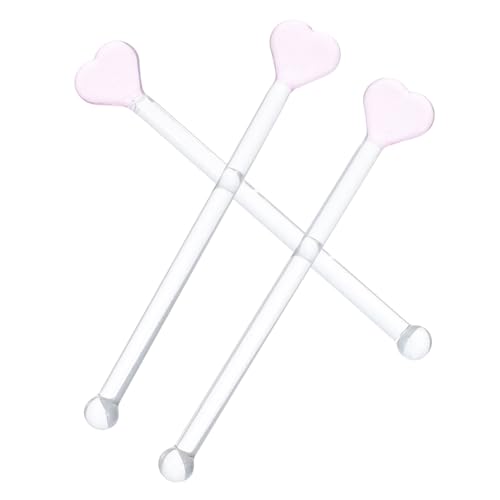 HEALEEP 3 Stücke Swizzle Sticks Cocktail Rührer Glas Rühren Sticks Glas Kaffee Getränke Cocktail Rührer Für Party Kaffee Bars Bankett Wiederverwendbar von HEALEEP