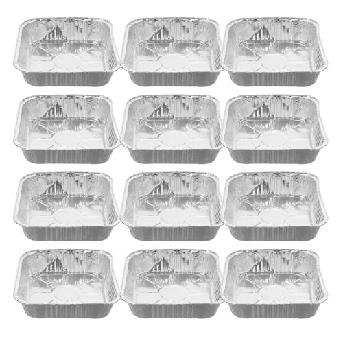HEALEEP 30 Stück Aluminiumfolie Backformen Einweg Backbleche für Heißluftfritteuse Vielseitig Einsetzbar für Bbq Partys Robust und Stapelbar Quadratisch HEALEEP 30 Stück Aluminiumfolie Backformen Einweg Backbleche für Heißluftfritteuse Vielseitig Einsetzbar für Bbq Partys Robust und Stapelbar Quadratisch von HEALEEP
