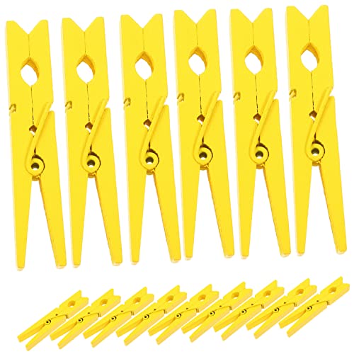 HEALEEP 30stücke Wäscheklammern Aus Holz Für Steppdecken Bettbezüge Kleidung Haltbar Tragbar Gelbe Farbe Holz Und Metall HEALEEP 30stücke Wäscheklammern Aus Holz Für Steppdecken Bettbezüge Kleidung Haltbar Tragbar Gelbe Farbe Holz Und Metall von HEALEEP