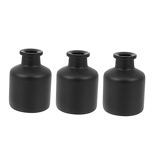 HEALEEP 3 Stück Aromatherapie Flasche 50ml Leere Duftflasche für Ätherische Öle Desktop Aroma Diffusor Design für Zuhause Büro Spa von HEALEEP