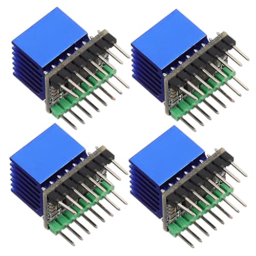 HEALEEP 4 Sätze Schrittmotor Treiber Modul mit Kühlkörper Mute Driver für Drucker Kompatibel mit Standard Step Interface Ultra Leise Langlebige von HEALEEP