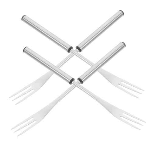 HEALEEP 4 Stück Edelstahl Fonduegabeln Teilig mit Hitzebeständigen Griffen und Farbigen Spitzen Dreizinkig Vielseitig für Käse Schokolade Marshmallows Obst und Gemüse Robust und HEALEEP 4 Stück Edelstahl Fonduegabeln Teilig mit Hitzebeständigen Griffen und Farbigen Spitzen Dreizinkig Vielseitig für Käse Schokolade Marshmallows Obst und Gemüse Robust und von HEALEEP