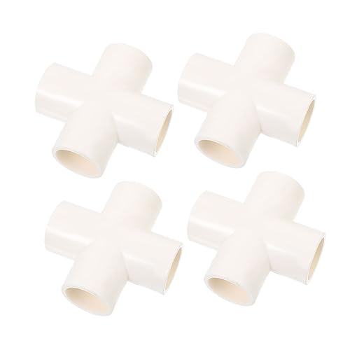 HEALEEP 4 Stück PVC Wege Verbinder Weiß UV Beständiger Schlagfester PVC Rohrverbinder mit Glatter Oberfläche Temperaturresistent für Garten Gewächshaus Möbel und DIY Projekte HEALEEP 4 Stück PVC Wege Verbinder Weiß UV Beständiger Schlagfester PVC Rohrverbinder mit Glatter Oberfläche Temperaturresistent für Garten Gewächshaus Möbel und DIY Projekte von HEALEEP