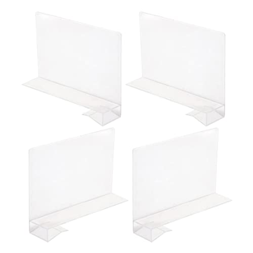 HEALEEP 4stücke Multifunktionaler Shelf Divider Aus Kunststoff Regalteiler Für Schränke Schubladenteiler Zur Kleiderorganisation Fachaufbewahrungsteiler Für Schrank Und Regal von HEALEEP