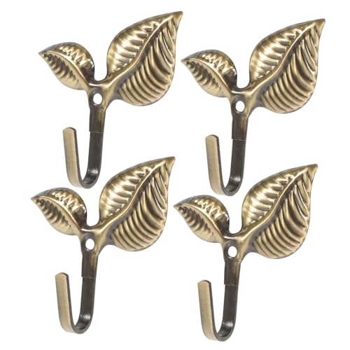 HEALEEP 4 Stück Retro Eisenhaken Rustikaler Wandgarderobenhaken Wandhaken Montiert Blatthaken Eingangsform Haken Antik Vintage Schlüssel Küchenstil Jacke Kleiderschrank HEALEEP 4 Stück Retro Eisenhaken Rustikaler Wandgarderobenhaken Wandhaken Montiert Blatthaken Eingangsform Haken Antik Vintage Schlüssel Küchenstil Jacke Kleiderschrank von HEALEEP