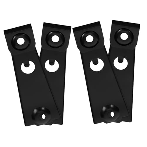 HEALEEP 4 Stück Sofa -Hardware -Verbindungsteile Liegestabilisator -Werkzeug Werkzeug zur Befestigung von möbeln Couch Fixing Connector Sofa-Verbindungsklammern Sofateile Eisen Schwarz von HEALEEP
