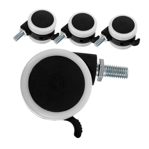 HEALEEP 4 Stück Universal Rollen Toaster Drehbare Mini Lenkrolle Stapelbare Lagerbehälter Vorne Offen Tragbare Lenkrollen Mini Karren Zubehör Utility Gleiter Festes Radlager von HEALEEP