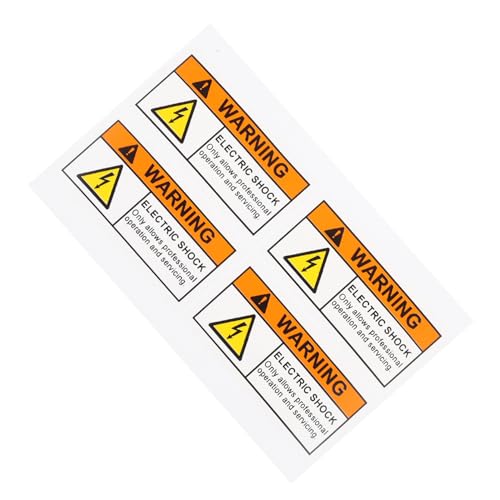 HEALEEP 4 Stück Vorsicht vor Stromschlagaufklebern für Zuhause halten Schutz reflektierend Schlüssel selbstklebende Warnaufkleber Sicherheitsschildaufkleber Warnzeichen PVC selbstklebend HEALEEP 4 Stück Vorsicht vor Stromschlagaufklebern für Zuhause halten Schutz reflektierend Schlüssel selbstklebende Warnaufkleber Sicherheitsschildaufkleber Warnzeichen PVC selbstklebend von HEALEEP