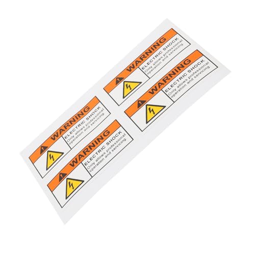 HEALEEP 4 Stück Warnaufkleber Teiliges Elektrische Sicherheitshinweise PVC Selbstklebend für Professionelle Wartung Langlebig Farbintensiv Geeignet für Elektrotafeln und Innenbereiche HEALEEP 4 Stück Warnaufkleber Teiliges Elektrische Sicherheitshinweise PVC Selbstklebend für Professionelle Wartung Langlebig Farbintensiv Geeignet für Elektrotafeln und Innenbereiche von HEALEEP