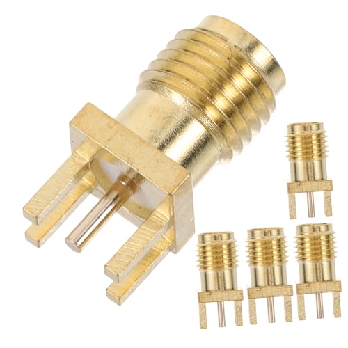 HEALEEP 5 Stück Sma Buchse Vertikal Koaxial Stecker Adapter für Robuste Verbindung für Kommunikation und Broadcasting Einfache Installation Hohe und Langlebigkeit von HEALEEP