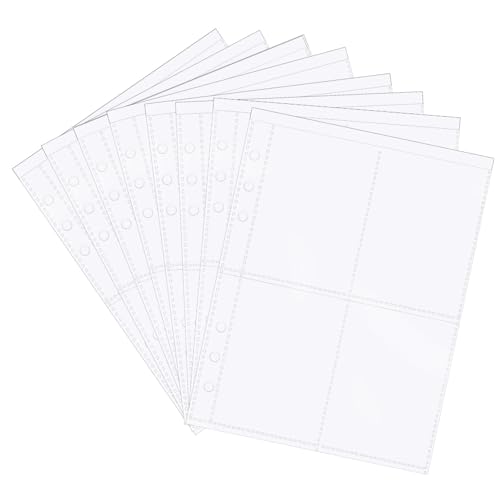 HEALEEP 50 Stück Transparente Sammelkarten Hüllen mit Fächern Wiederbefüllbare Binder Seiten aus Klarem PP für Fotos Karten Postkarten Ordner Kompatibel Langlebiger Kartenschutz HEALEEP 50 Stück Transparente Sammelkarten Hüllen mit Fächern Wiederbefüllbare Binder Seiten aus Klarem PP für Fotos Karten Postkarten Ordner Kompatibel Langlebiger Kartenschutz von HEALEEP