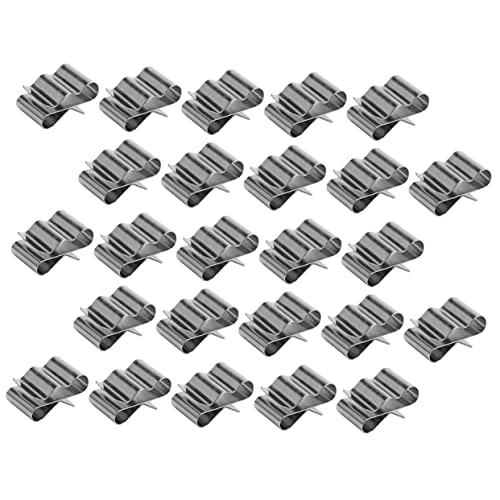 HEALEEP 50Stücke Kabelbefestigungsclips für Kabel Edelstahlklemmen für Panel Rahmen Einfache Installation für Kabelmanagement Organisation von Solar von HEALEEP