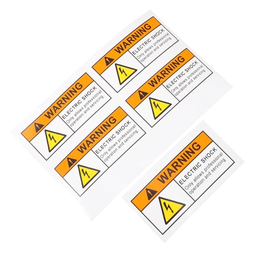 HEALEEP 5st Vorsicht Vor Stromschlagaufklebern Auslaufsichere Deckel G9-Adapter Sicherheitsschloss Türschloss Auslaufsichere Kappe Hotel-sicherheitstürschloss Basisadapter Düse Düse Papier von HEALEEP