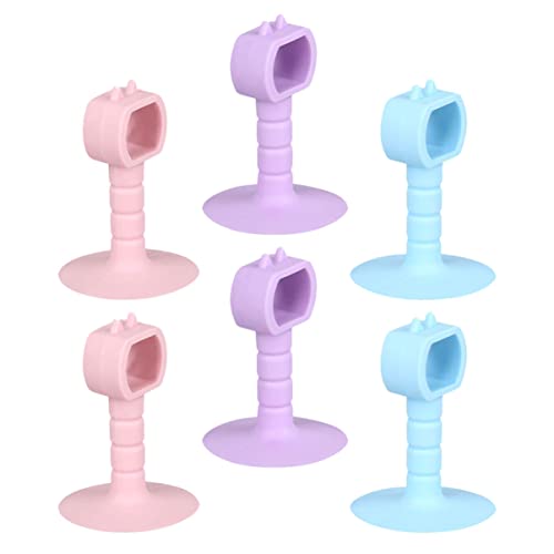 HEALEEP 6 Stück Teiliges Türschutzset Geräuschdämpfende Türstopper und Kollisionspuffer für Wand und Türschutz für Haushalte mit Kindern und Haustieren von HEALEEP