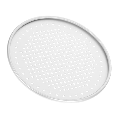 HEALEEP Aluminium Pizzablech mit Perforation Hitzebeständiges Backblech für Pizza Kuchen Dampfgegarte Speisen Runde Haushaltsbackform Energiesparend und Leicht zu Reinigen HEALEEP Aluminium Pizzablech mit Perforation Hitzebeständiges Backblech für Pizza Kuchen Dampfgegarte Speisen Runde Haushaltsbackform Energiesparend und Leicht zu Reinigen von HEALEEP