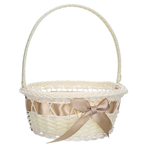 HEALEEP Blumenkorb für Blumenmädchen Handgefertigter Rattankorb mit Griff Hochzeitskorb für Blumen Süßigkeiten und Obst Leicht Praktisch und Design Hellbraun Wiederverwendbar HEALEEP Blumenkorb für Blumenmädchen Handgefertigter Rattankorb mit Griff Hochzeitskorb für Blumen Süßigkeiten und Obst Leicht Praktisch und Design Hellbraun Wiederverwendbar von HEALEEP