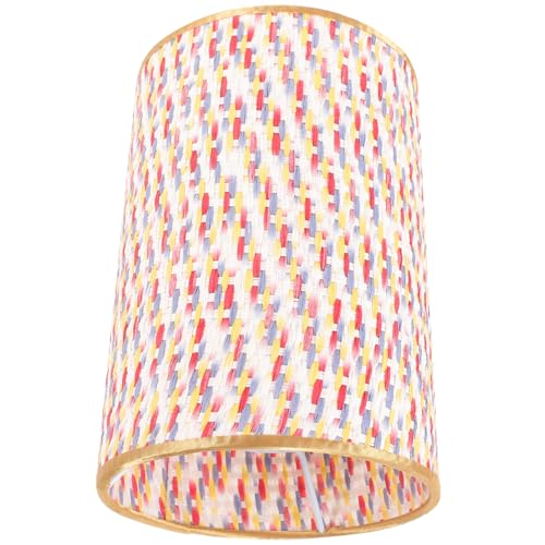 HEALEEP Bunter Stoff Lampenschirm für Tischlampe Stabiler Schützender Lampenschirm Ersatz Geeignet für Nachttisch und Schreibtisch Modisches Design für Wohnzimmer und Schlafzimmer von HEALEEP