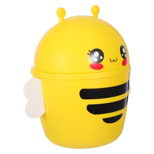 HEALEEP Cartoon Mini Mülleimer mit Klappdeckel Stabiler Desktop Abfalleimer für Büro und Zuhause Kompakt Leicht zu Reinigen Praktischer Tischabfallbehälter HEALEEP Cartoon Mini Mülleimer mit Klappdeckel Stabiler Desktop Abfalleimer für Büro und Zuhause Kompakt Leicht zu Reinigen Praktischer Tischabfallbehälter von HEALEEP