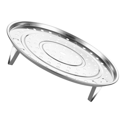 HEALEEP Dampfgarplatte Multifunktionales Dämpfgestell für Brötchen Eierreste Leicht und Kompakt Abnehmbare Beine Gesundes Kochen ohne Öl von HEALEEP