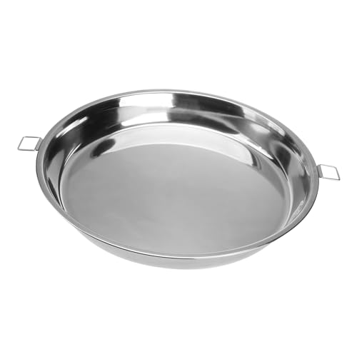 HEALEEP Edelstahl Dampfplatte mit Doppelgriffen Hochtemperaturbeständig Vielseitig Verwendbar für Reis und Kuchenplatten Leicht zu Reinigen für Küche und Picknick von HEALEEP