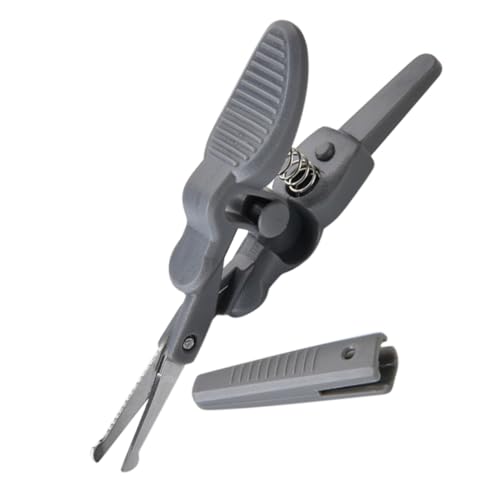 HEALEEP Edelstahl Gesichtshaarschere mit Abgerundeten Spitzen Ergonomischer Griff Präzise Schneide für Augenbrauen Nase und Schnurrbart Kleine Trimmerschere für Sicheres Komfortables von HEALEEP