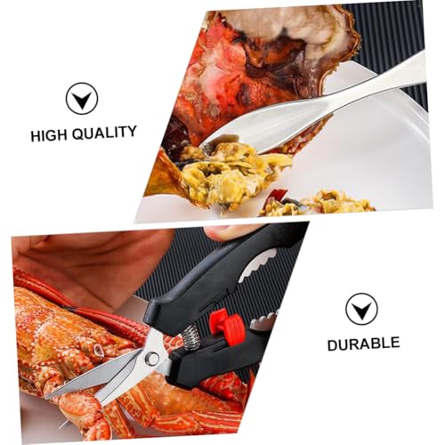 HEALEEP Edelstahl Meeresfrüchte Cracker mit Krabben schere und Picks Rostfrei Flexibel für Krabben und Hummer Zuhause HEALEEP Edelstahl Meeresfrüchte Cracker mit Krabben schere und Picks Rostfrei Flexibel für Krabben und Hummer Zuhause von HEALEEP