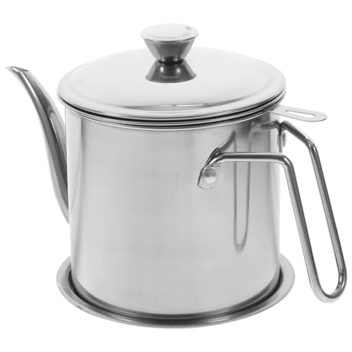 HEALEEP Edelstahl Ölbehälter mit Abnehmbarem Sieb Langlebiger Fettbehälter für Küchenölaufbewahrung Rostfrei Bruchsicher Wiederverwendbar Extra Langer Ausgusstülle für Präzises Ausgießen HEALEEP Edelstahl Ölbehälter mit Abnehmbarem Sieb Langlebiger Fettbehälter für Küchenölaufbewahrung Rostfrei Bruchsicher Wiederverwendbar Extra Langer Ausgusstülle für Präzises Ausgießen von HEALEEP