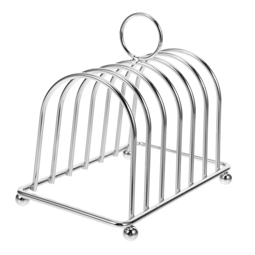 HEALEEP Edelstahl Toastständer Desktop Toast Rack Brotscheiben Halter Multifunktional Für Frühstück und Haushalt Als Kühl Aufbewahrungsständer von HEALEEP