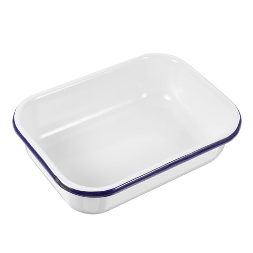 HEALEEP Emaille Backform Multifunktionale Auflaufform für Obst und Gemüse für Ofen und Küche für Desserts und Aufläufe HEALEEP Emaille Backform Multifunktionale Auflaufform für Obst und Gemüse für Ofen und Küche für Desserts und Aufläufe von HEALEEP