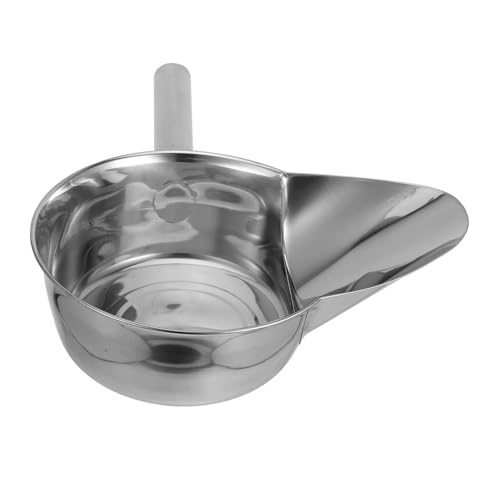 HEALEEP Entebilly Packing Löffel Popcorn -entfernungswerkzeug Flache Metallschaufel Essensschaufel Servieren Pommesschaufel Aus Edelstahl French Snack Scoop Rostfreier Stahl Silber von HEALEEP