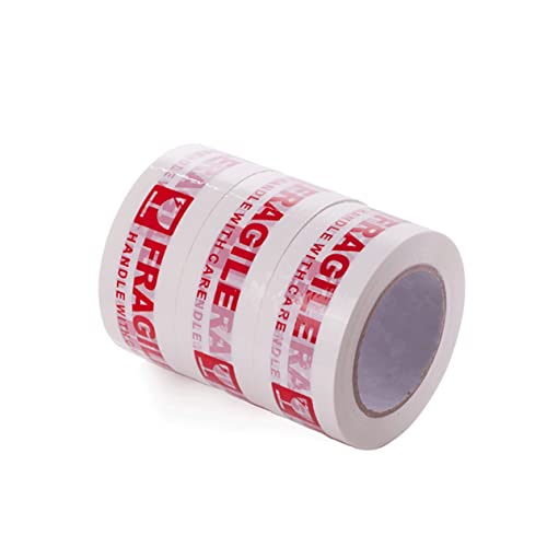 HEALEEP Fragile Warning Klebeband Selbstklebend mit Aufdruck für Sicheren Versand Verpackung Warnaufkleber für Zerbrechliche Transport Verpackungsrolle HEALEEP Fragile Warning Klebeband Selbstklebend mit Aufdruck für Sicheren Versand Verpackung Warnaufkleber für Zerbrechliche Transport Verpackungsrolle von HEALEEP
