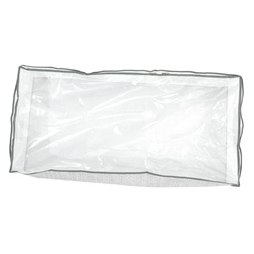 HEALEEP Große Aufbewahrungstasche mit Klarem Deckel Strapazierfähiger Transparenter Kleiderorganizer mit Reißverschluss Vielseitige Aufbewahrungsbox für Bettwäsche Kleidung für Schrank von HEALEEP
