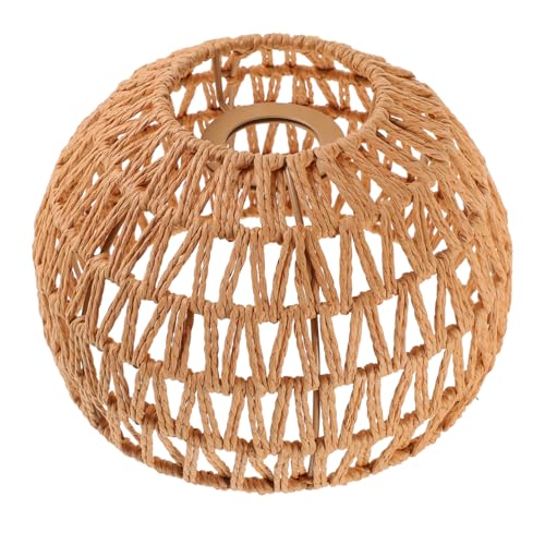 HEALEEP Hängelampe Lampenschirm aus Geflochtenem Papierseil für Vintage Kronleuchter Handgefertigter Lampenschirm für Wohnzimmer Schlafzimmer und Küche Stabiles und Leichtes Design HEALEEP Hängelampe Lampenschirm aus Geflochtenem Papierseil für Vintage Kronleuchter Handgefertigter Lampenschirm für Wohnzimmer Schlafzimmer und Küche Stabiles und Leichtes Design von HEALEEP