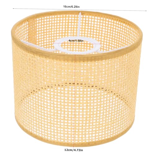 HEALEEP Handgewebter Rattan Lampenschirm Dekorativer Kronleuchter für Tischlampen Geeignet für Schlafzimmer Wohnzimmer Hotel und Einfache Installation aus Hochwertigem Rattan Gefertigt von HEALEEP