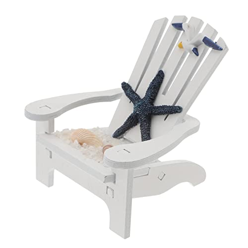 HEALEEP Kleiner Strandkorb Ornament aus Holz Kreatives Strandstuhl Modell Dekoration für Wohnzimmer und Schlafzimmer Nautisches Tischdekor Robustes Handwerk für Strandpartys und Events von HEALEEP