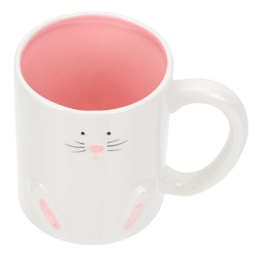 HEALEEP Keramik Kaffeetasse für Nordischer Stil Vielseitiger Trinkbecher für Kaffee Milch Saft Spülmaschinengeeignet Langlebig und Einfach zu Reinigen für Zuhause und Büro von HEALEEP