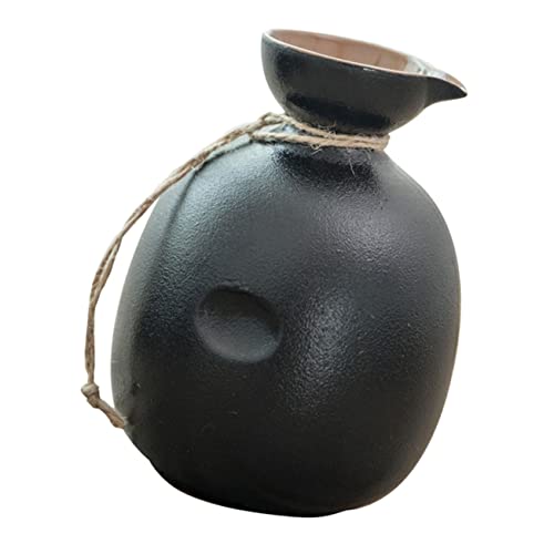 HEALEEP Keramischer Weinpot im Japanischen Stil Wiederverwendbare Sake Flasche für Haushalt Elegant Hochwertiger Keramik für Sake und Getränke von HEALEEP