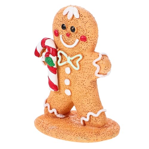 HEALEEP Kleine Resin Weihnachtsdeko Lebkuchenmann Tischdeko Weihnachten Miniatur Gingerbread Man Ornament Festliche Christbaumschmuck für Xmas Party und Wohnraumdekoration HEALEEP Kleine Resin Weihnachtsdeko Lebkuchenmann Tischdeko Weihnachten Miniatur Gingerbread Man Ornament Festliche Christbaumschmuck für Xmas Party und Wohnraumdekoration von HEALEEP
