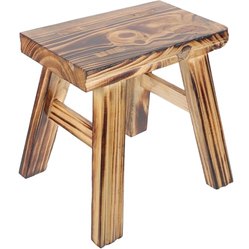 HEALEEP Komfortabler Kindertritt Hocker aus Holz Tragbarer Schuhwechsel Hocker für Hause rutschfest für Kleinkinder und Erwachsene für Küche Bad und Schlafzimmer von HEALEEP
