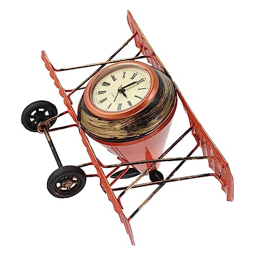 HEALEEP Kreative Retro Flugzeuguhr Metallische Tischdekoration Stilvolle Statue Für Wohn Bürogestaltung Vintage Schreibtischuhr Im Europäischen Stil Schlafzimmer Wohnzimmer Und HEALEEP Kreative Retro Flugzeuguhr Metallische Tischdekoration Stilvolle Statue Für Wohn Bürogestaltung Vintage Schreibtischuhr Im Europäischen Stil Schlafzimmer Wohnzimmer Und von HEALEEP