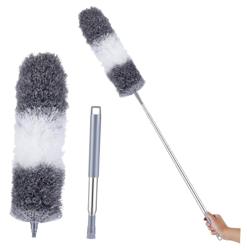 HEALEEP Mikrofaser Staubwedel Ausziehbarer Deckenstaubwedel mit Flexibler Stange für Hohe Decken und Schwer Erreichbare Stellen Effektive Staubentfernung für Zuhause HEALEEP Mikrofaser Staubwedel Ausziehbarer Deckenstaubwedel mit Flexibler Stange für Hohe Decken und Schwer Erreichbare Stellen Effektive Staubentfernung für Zuhause von HEALEEP
