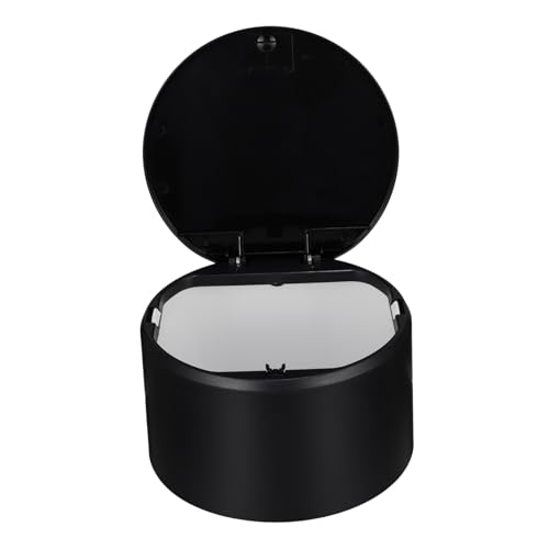 HEALEEP Mini Desktop Mülleimer mit Press deckel Wasserdichter Leichter Kunststoff Umweltfreundlich Kompakter Abfalleimer für Büro Küche Badezimmer für Krümel Abfall von HEALEEP