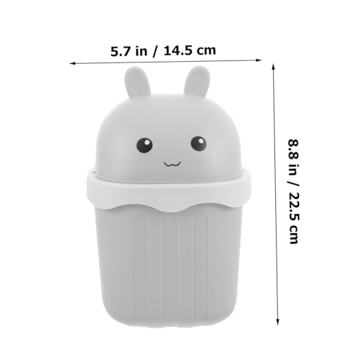 HEALEEP Mini Mülleimer mit Deckel Desktop Abfalleimer aus Robustem Süßer Hase Design Kompakter Tischmülleimer für Büro Schreibtisch und Haushalt zur Geruchsreduzierung und Vielseitigen HEALEEP Mini Mülleimer mit Deckel Desktop Abfalleimer aus Robustem Süßer Hase Design Kompakter Tischmülleimer für Büro Schreibtisch und Haushalt zur Geruchsreduzierung und Vielseitigen von HEALEEP