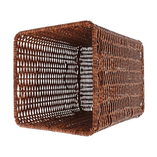HEALEEP Mülleimer Aus Rattan Imitat Gewebter Abfallkorb Mit Großem Fassungsvermögen – Gewebter Abfalleimer Im Bauernhausstil – Müllbehälter Ohne Deckel HEALEEP Mülleimer Aus Rattan Imitat Gewebter Abfallkorb Mit Großem Fassungsvermögen – Gewebter Abfalleimer Im Bauernhausstil – Müllbehälter Ohne Deckel von HEALEEP