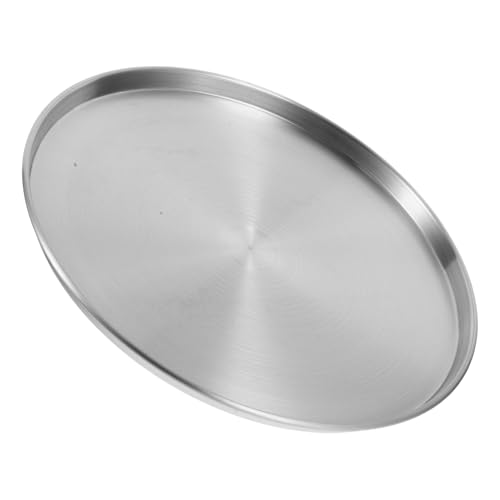 HEALEEP Runde Edelstahl-pizza-tablett Multifunktionales Backplatten-dampfschale Nicht-stick-pizza-pfanne Runde Pizza Pan Microwave Ofen Backschale 26 Cm von HEALEEP