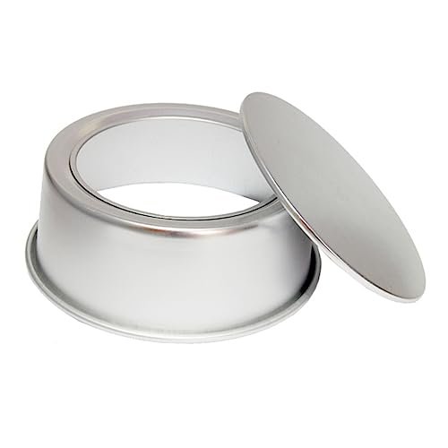 HEALEEP Runde Kuchenform mit Entfernbarem Boden aus Anodisiertem Aluminium Antihaft Backform für Schichtkuchen Käsekuchen und Desserts Silber von HEALEEP