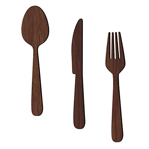 HEALEEP Rustikale Holz Wanddekoration Küchenbesteck Holzschild Walnussoptik Esszimmer Wanddeko für Restaurant Küche Esszimmer Geschenkidee HEALEEP Rustikale Holz Wanddekoration Küchenbesteck Holzschild Walnussoptik Esszimmer Wanddeko für Restaurant Küche Esszimmer Geschenkidee von HEALEEP